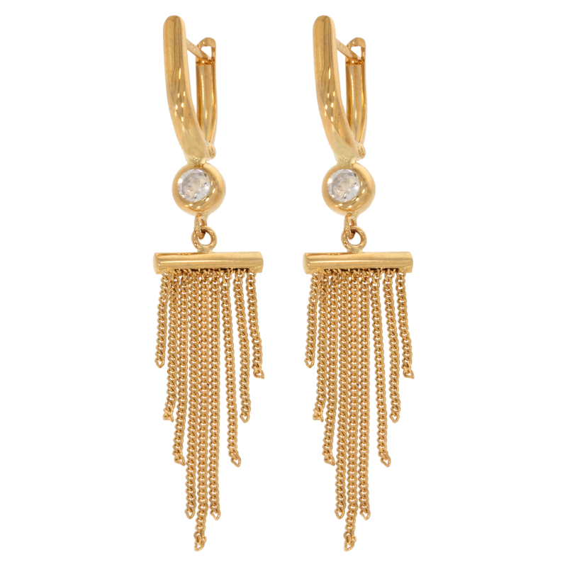 Cercei, Aur Galben, 14 k, 3.65 gr, Cod Produs: 661825 - Tezaurshop.ro