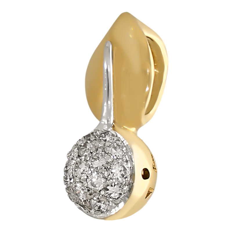 Pandantiv, Aur Galben, 18 k, 2.39 gr, cu Diamante, Cod Produs: 662223