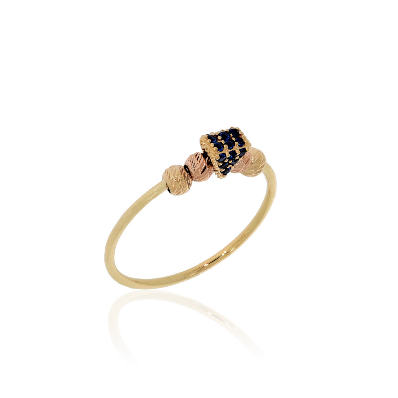 Inel Dama, Aur Mix, 14 k, 0.87 gr, Cod Produs: 662402 - Tezaurshop.ro