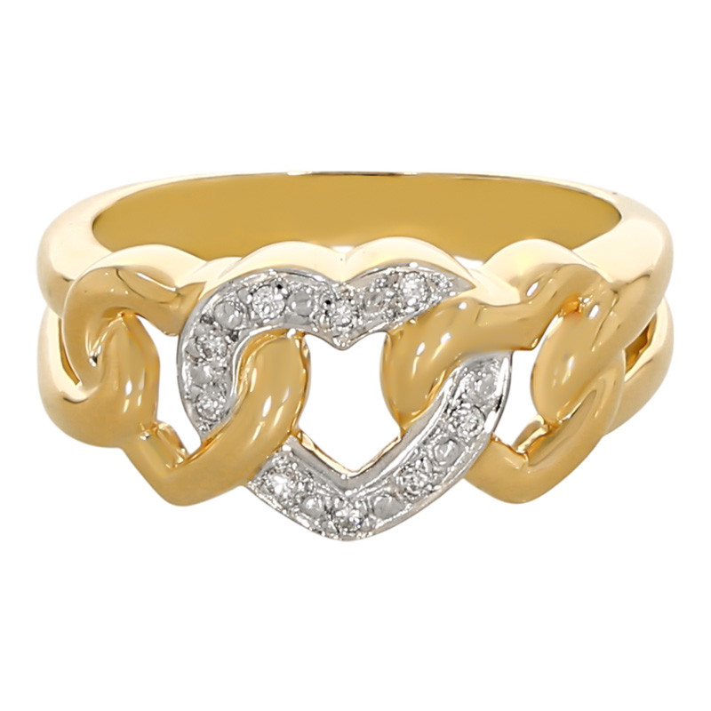Inel Dama, Aur Mix, 18 k, 4.21 gr, cu Diamante, Cod Produs: 665228