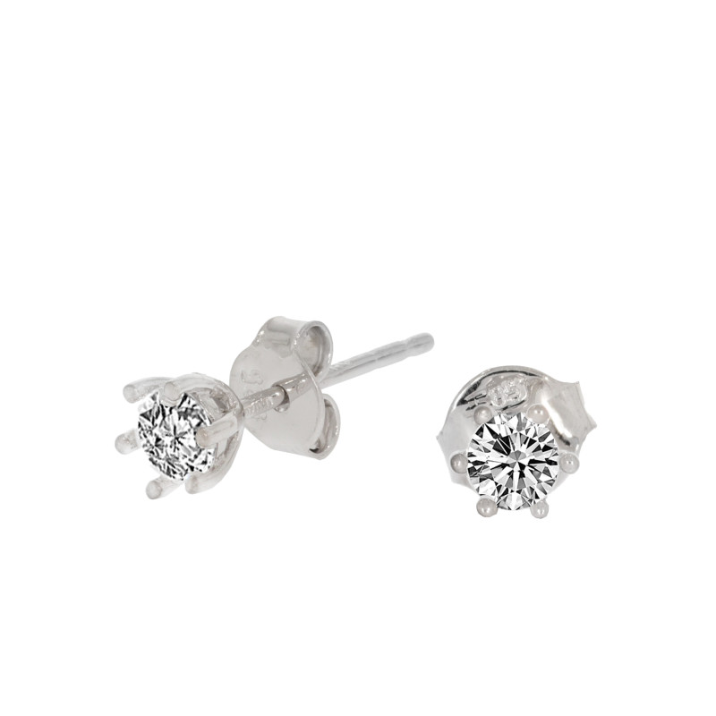 Cercei, Aur Alb, 14 k, 1.02 gr, Cod Produs: 665813 - Tezaurshop.ro