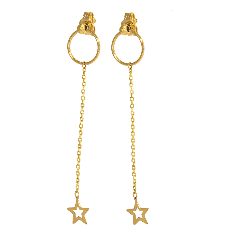Cercei, Aur Galben, 14 k, 0.84 gr, Cod Produs: 666180 - Tezaurshop.ro