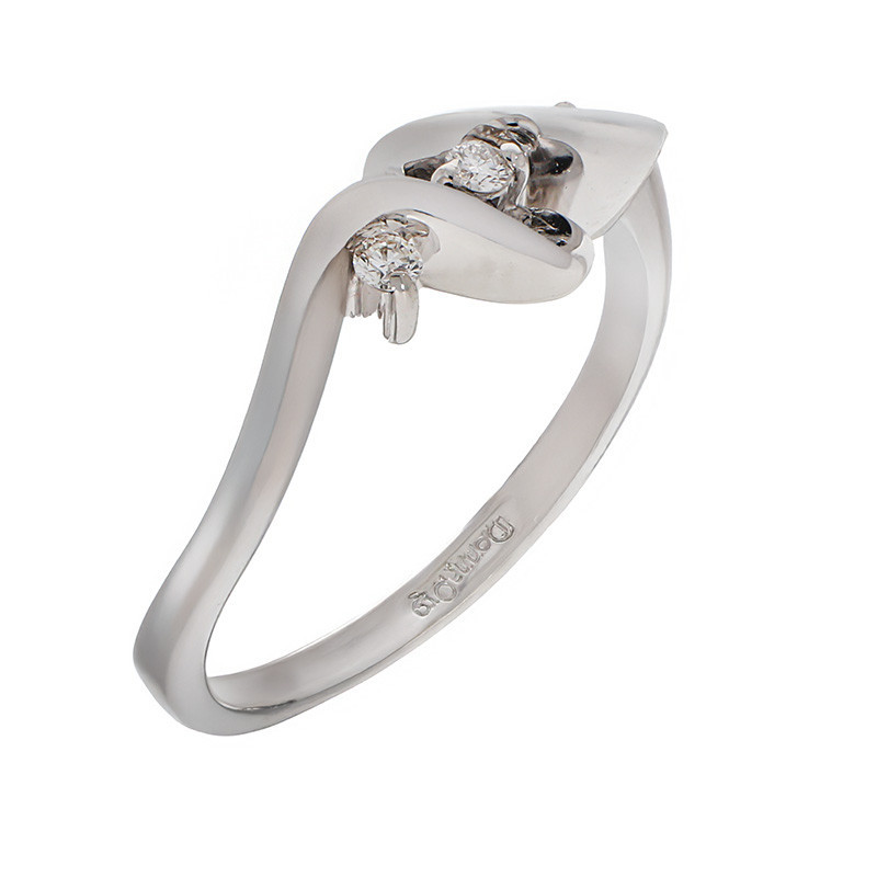 Inel, Aur Alb, 18 k, 3.47 gr, cu Diamante, Cod Produs: 667957