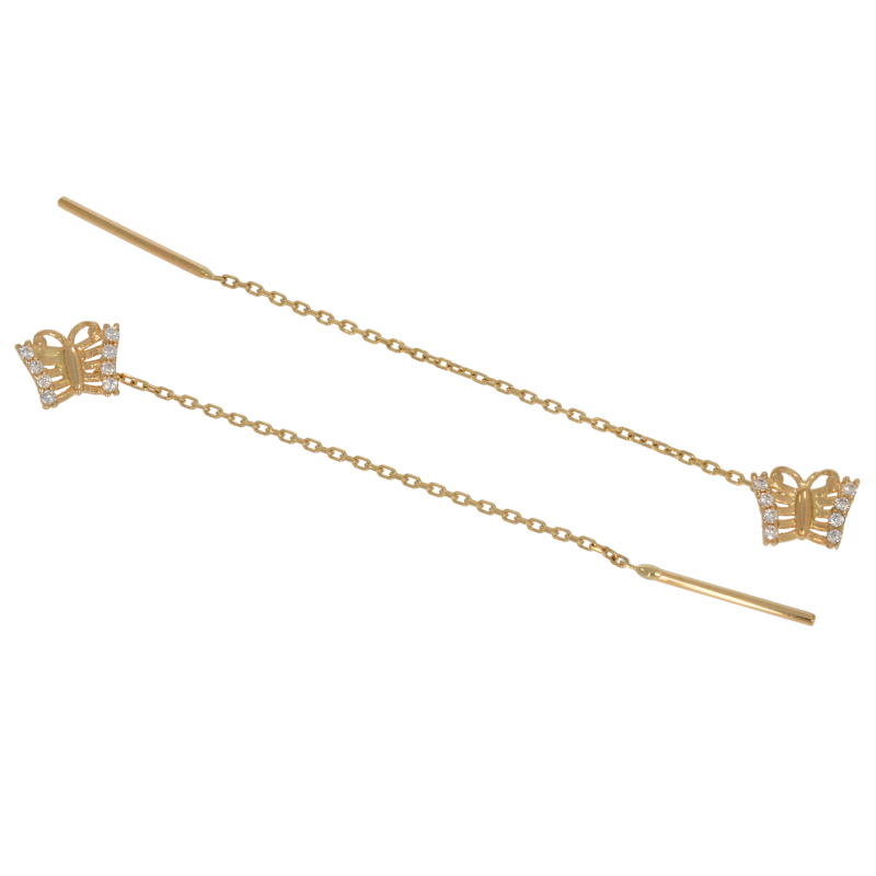 Cercei, Aur Galben, 14 k, 0.94 gr, Cod Produs: 668144 - Tezaurshop.ro