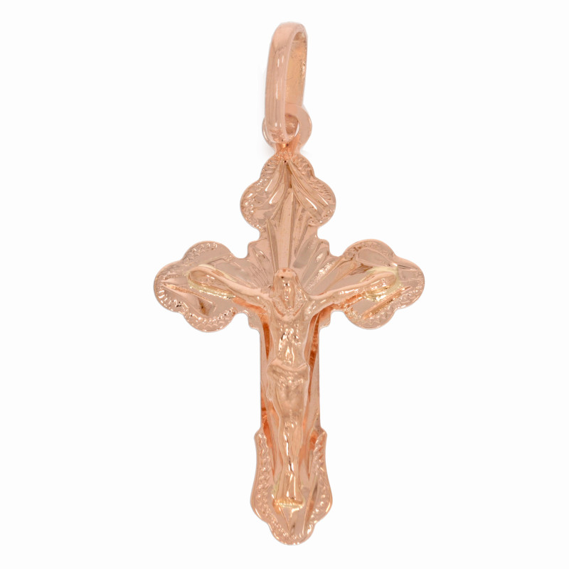Cruce, Aur Roz, 14 k, 1.06 gr, Cod Produs: 668944 - Tezaurshop.ro