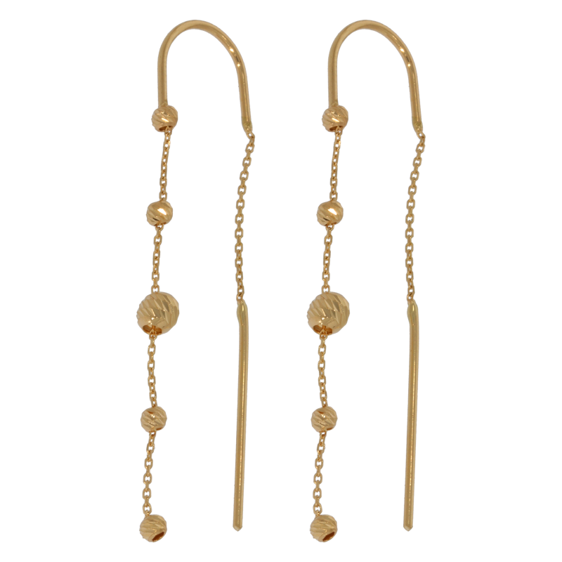 Cercei, Aur Galben, 14 k, 1.46 gr, Cod Produs: 669161 - Tezaurshop.ro