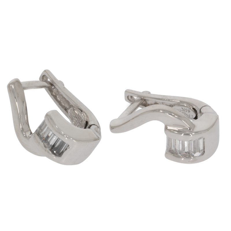 Cercei, Aur Alb, 14 k, 4.7 gr, Cod Produs: 669264 - Tezaurshop.ro