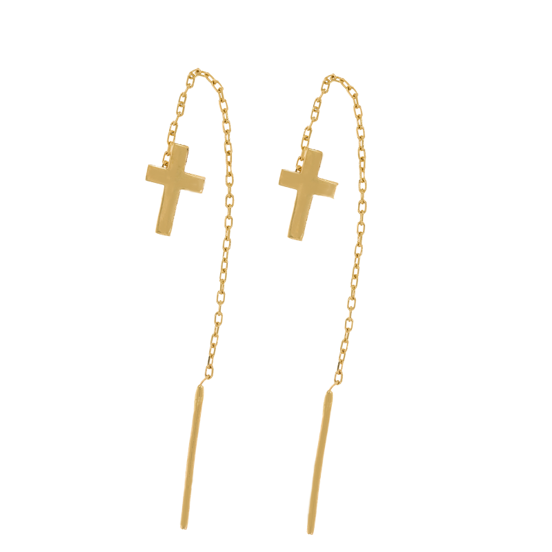 Cercei, Aur Galben, 14 k, 0.82 gr, Cod Produs: 669588 - Tezaurshop.ro