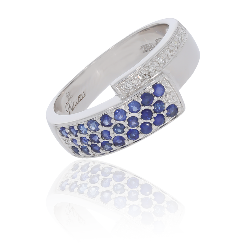 Inel Dama, Aur Alb, 18 k, 5.13 gr, cu Diamante, Cod Produs: 669933 - Tezaurshop.ro