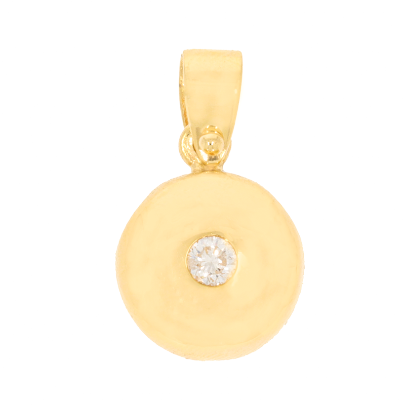 Pandantiv, Aur Galben, 18 k, 2.79 gr, cu Diamante, Cod Produs: 670612 - Tezaurshop.ro