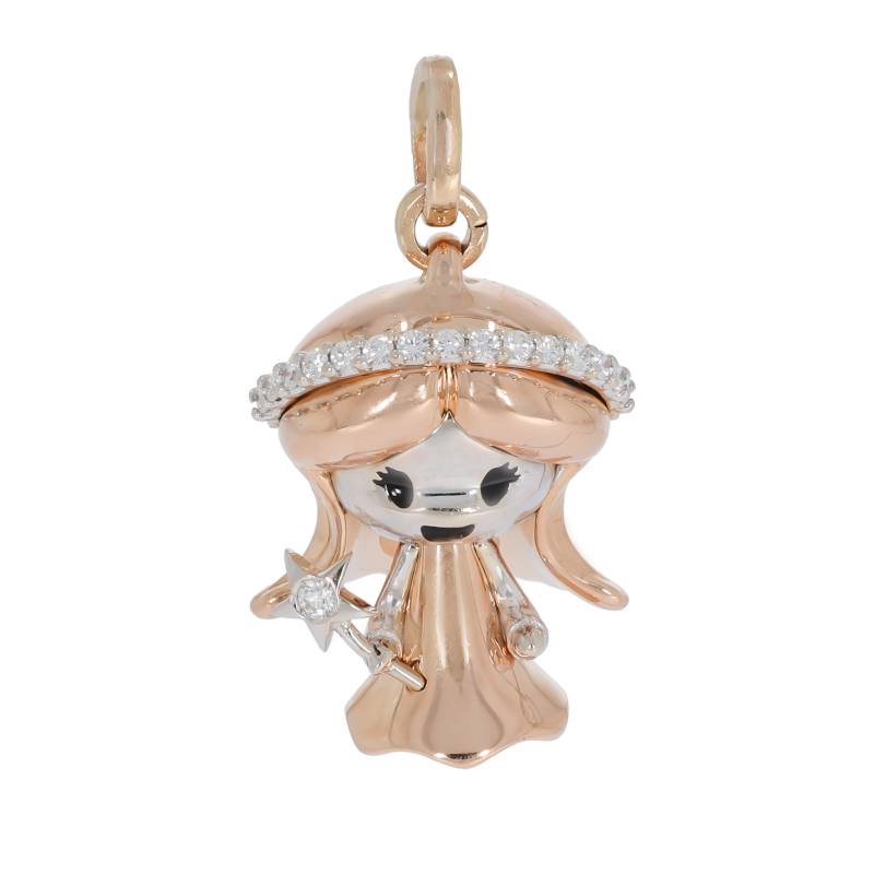 Pandantiv, Aur Mix, 18 k, 9.23 gr, cu Diamante, Cod Produs: 672289 - Tezaurshop.ro