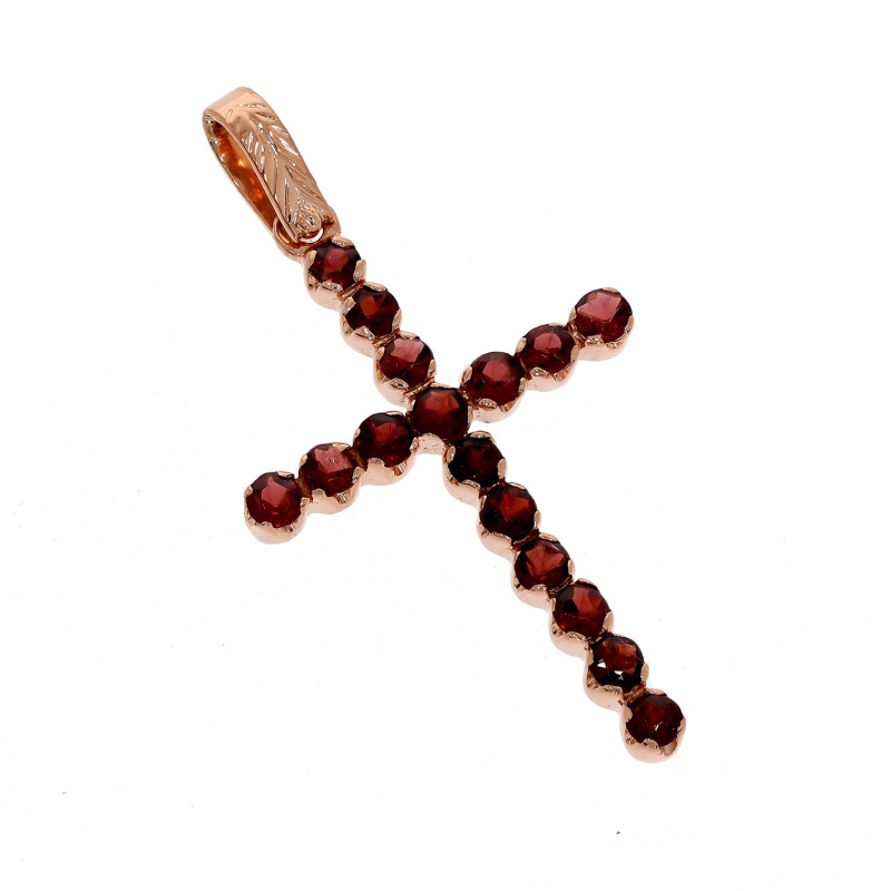 Cruce, Aur Roz, 14 k, 1.73 gr, Cod Produs: 672872 - Tezaurshop.ro