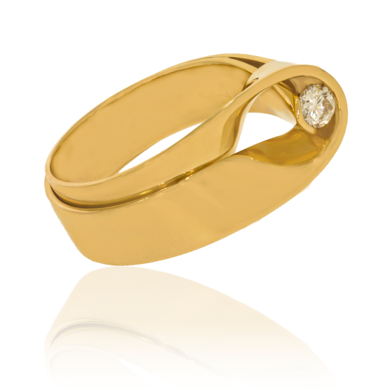Inel Dama, Aur Galben, 14 k, 8.74 gr, cu Diamante, Cod Produs: 673454 - Tezaurshop.ro