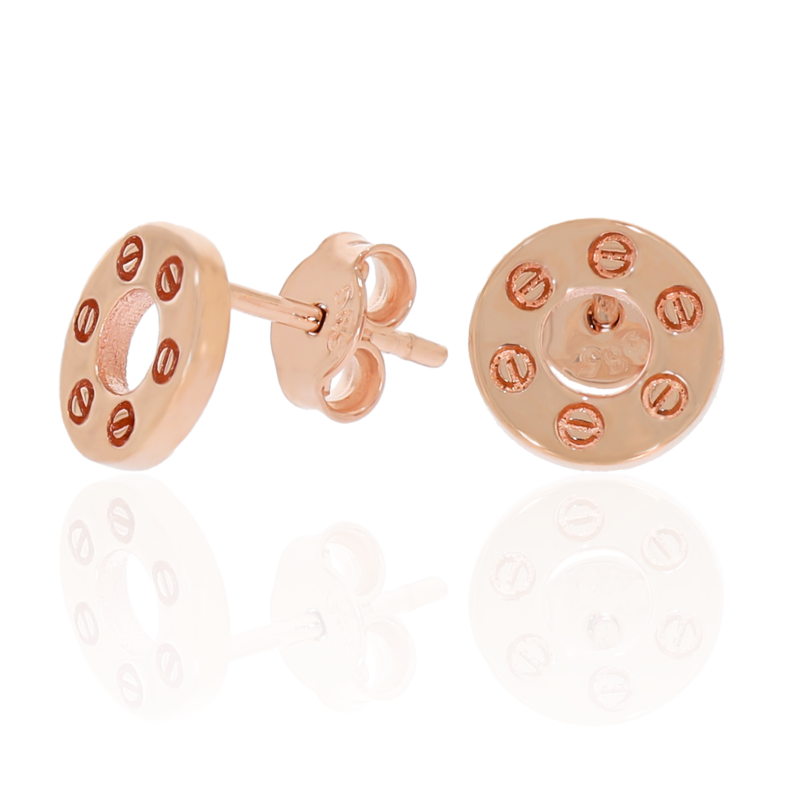 Cercei, Aur Roz, 14 k, 1.44 gr, Cod Produs: 673798 - Tezaurshop.ro