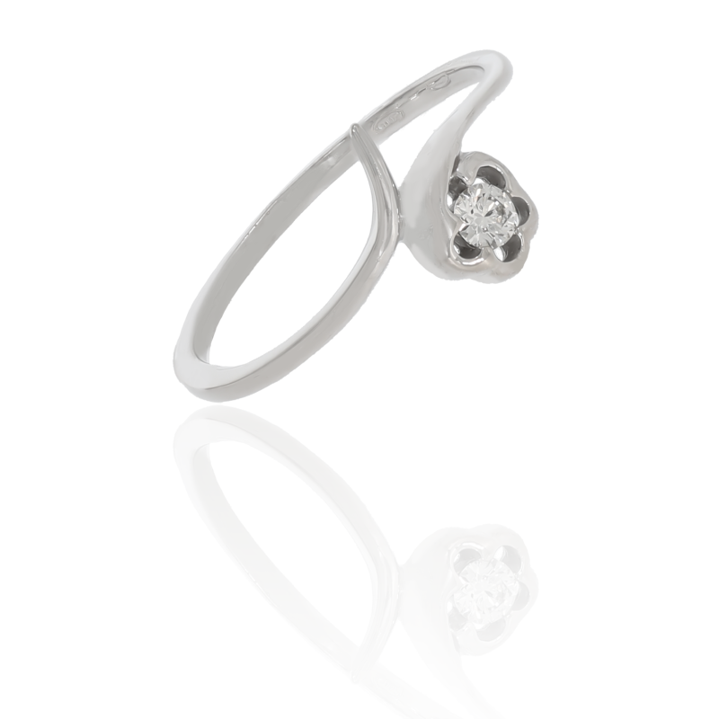 Inel Dama, Aur Alb, 14 k, 1.27 gr, Cod Produs: 674677 - Tezaurshop.ro
