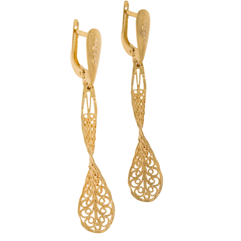 Cercei, Aur Galben, 14 k, 3.29 gr, Cod Produs: 674980 - Tezaurshop.ro