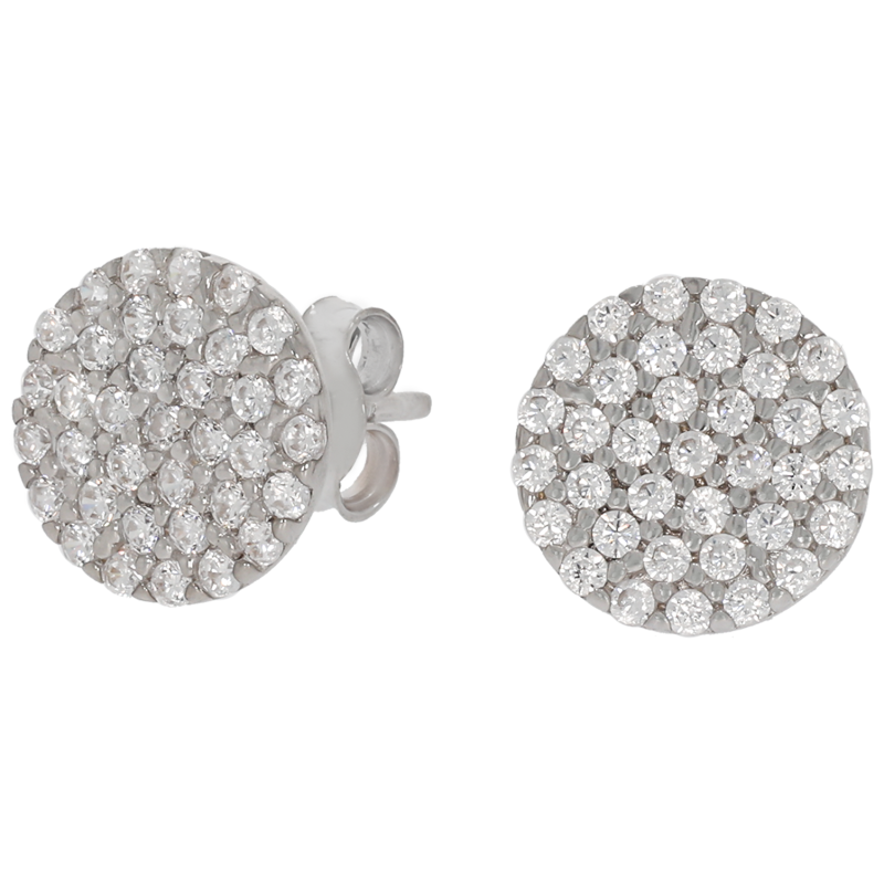 Cercei, Aur Alb, 14 k, 1.71 gr, Cod Produs: 675057 - Tezaurshop.ro