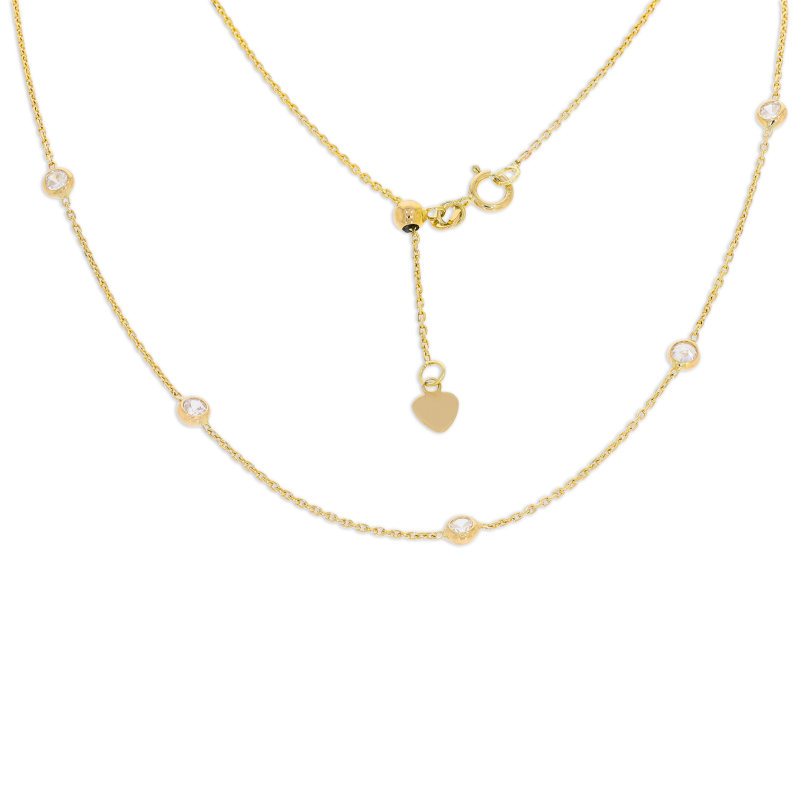 Colier, Aur Alb, 14 k, 1.93 gr, Cod Produs: 675117 - Tezaurshop.ro