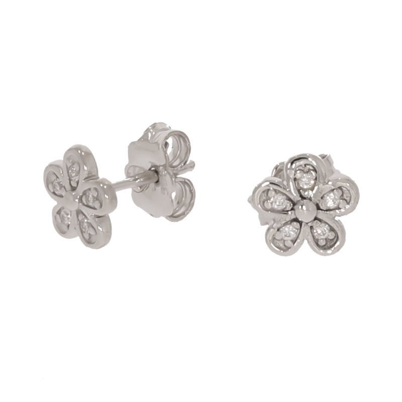 Cercei, Aur Alb, 14 k, 1.38 gr, Cod Produs: 675389 - Tezaurshop.ro