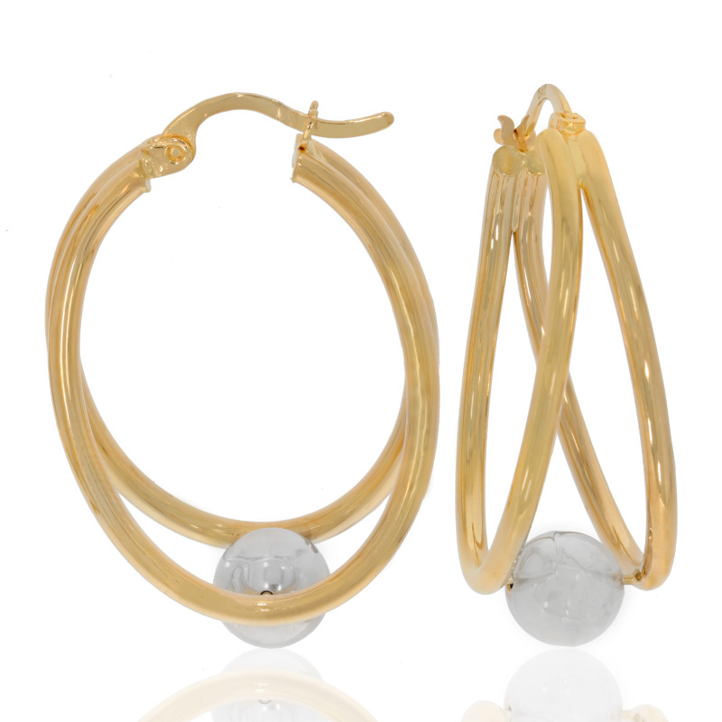 Cercei, Aur Mix, 14 k, 4.69 gr, Cod Produs: 677253 - Tezaurshop.ro