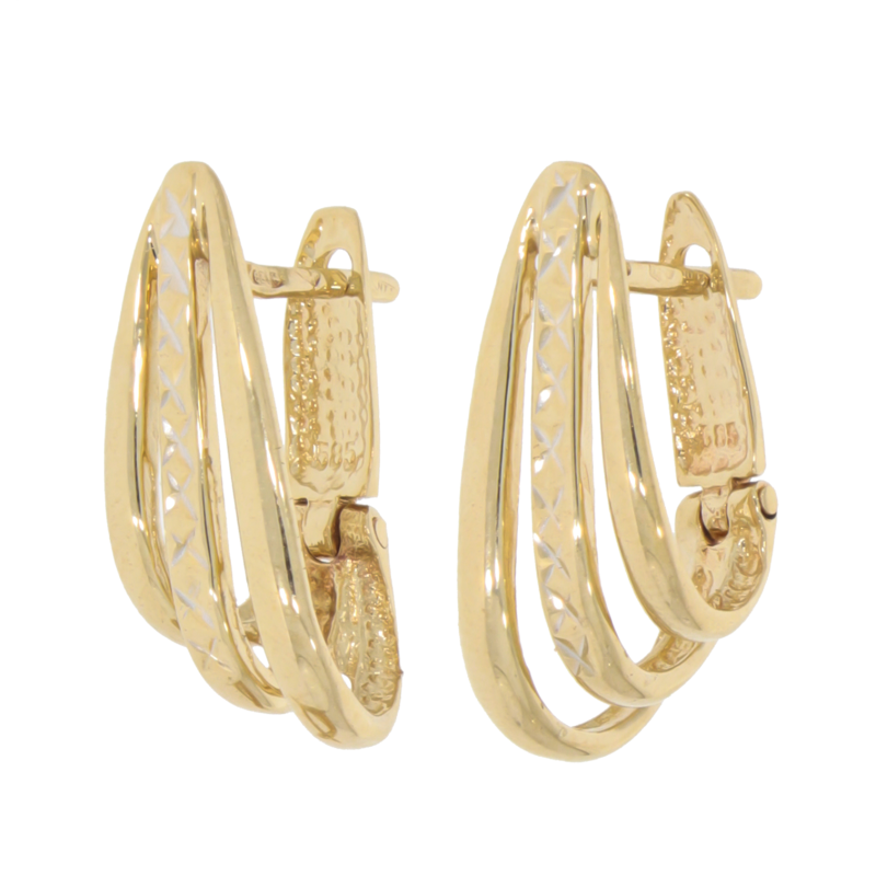 Cercei, Aur Galben, 14 k, 3.67 gr, Cod Produs: 677721 - Tezaurshop.ro