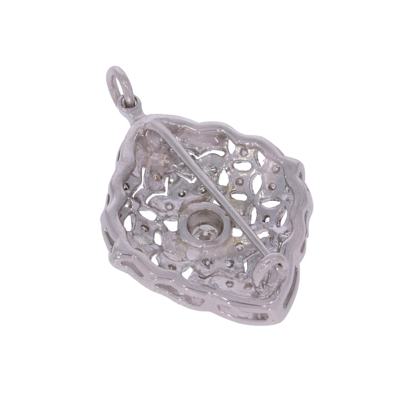 Brosa, Aur Alb, 18 k, 3.62 gr, Cod Produs: 677728