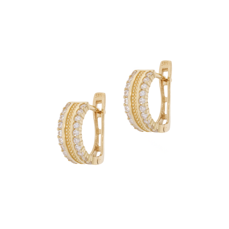 Cercei, Aur Galben, 14 k, 3.42 gr, Cod Produs: 678180 - Tezaurshop.ro