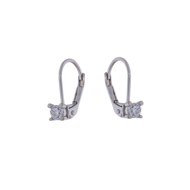 Cercei, Aur Alb, 14 k, 1.48 gr, Cod Produs: 678324 - Tezaurshop.ro