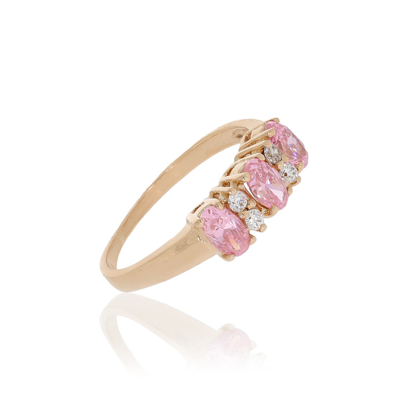 Inel Dama, Aur Roz, 14 k, 2.32 gr, Cod Produs: 678598 - Tezaurshop.ro