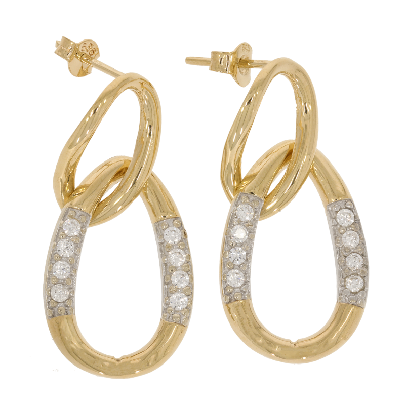 Cercei, Aur Galben, 14 k, 7.07 gr, Cod Produs: 678845 - Tezaurshop.ro