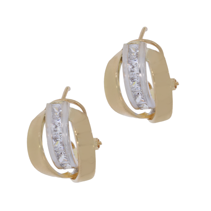 Cercei, Aur Mix, 18 k, 2.1 gr, Cod Produs: 679214 - Tezaurshop.ro