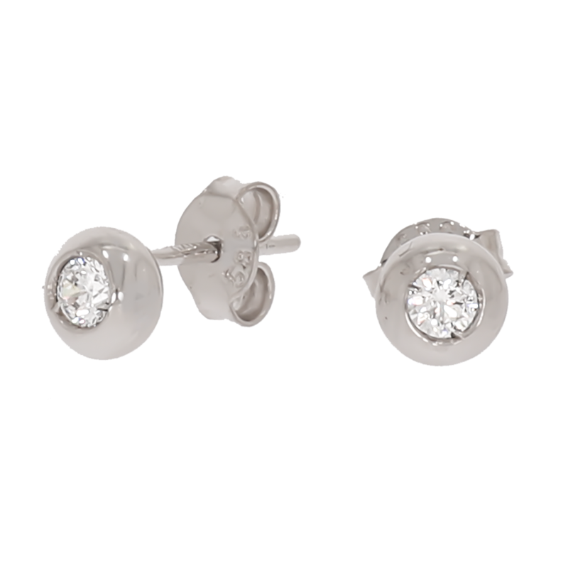 Cercei, Aur Alb, 14 k, 1.27 gr, Cod Produs: 679348 - Tezaurshop.ro