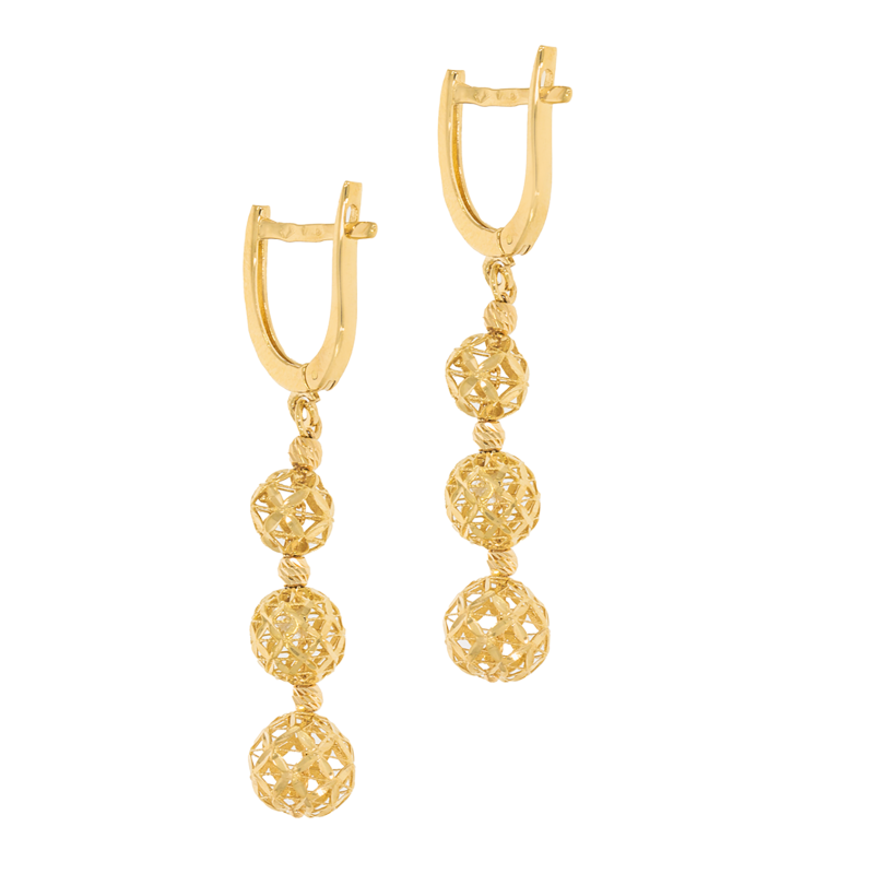 Cercei, Aur Galben, 14 k, 3.59 gr, Cod Produs: 680130 - Tezaurshop.ro