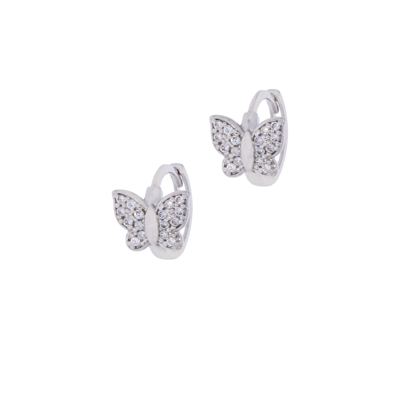 Cercei, Aur Alb, 14 k, 1.5 gr, Cod Produs: 680459 - Tezaurshop.ro