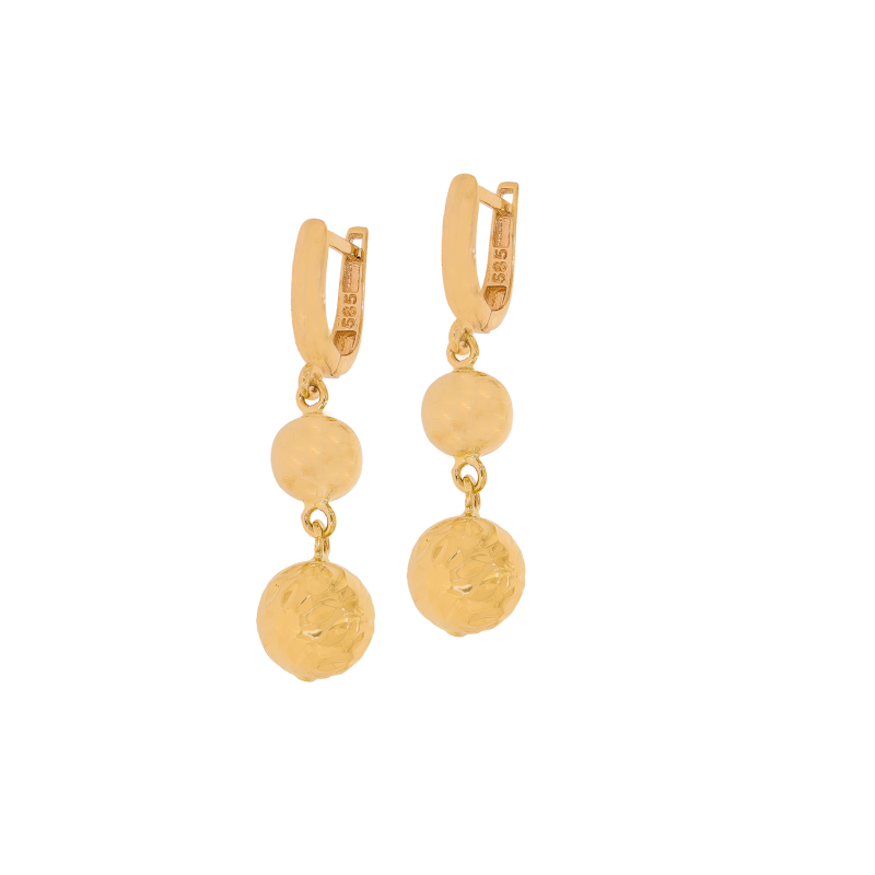 Cercei, Aur Galben, 14 k, 4.27 gr, Cod Produs: 680692 - Tezaurshop.ro