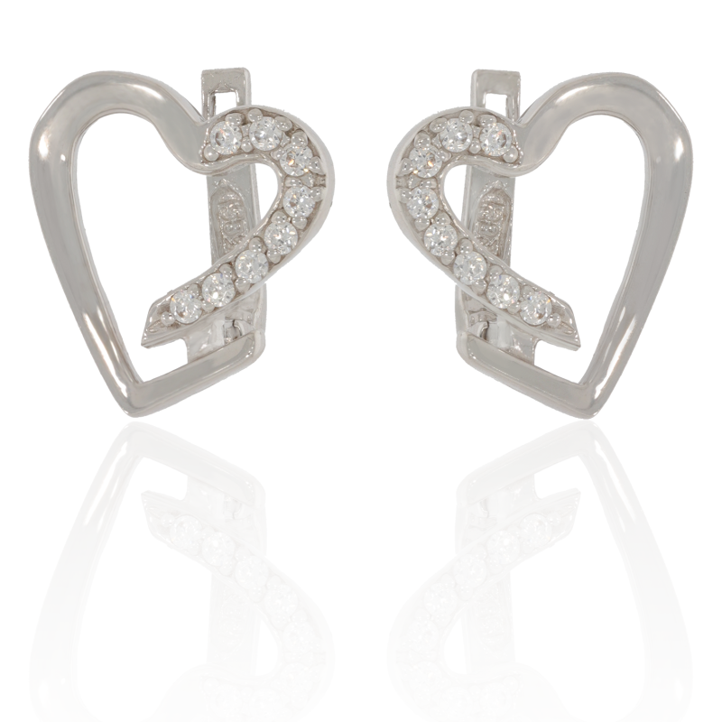 Cercei, Aur Alb, 14 k, 3.79 gr, Cod Produs: 680697 - Tezaurshop.ro
