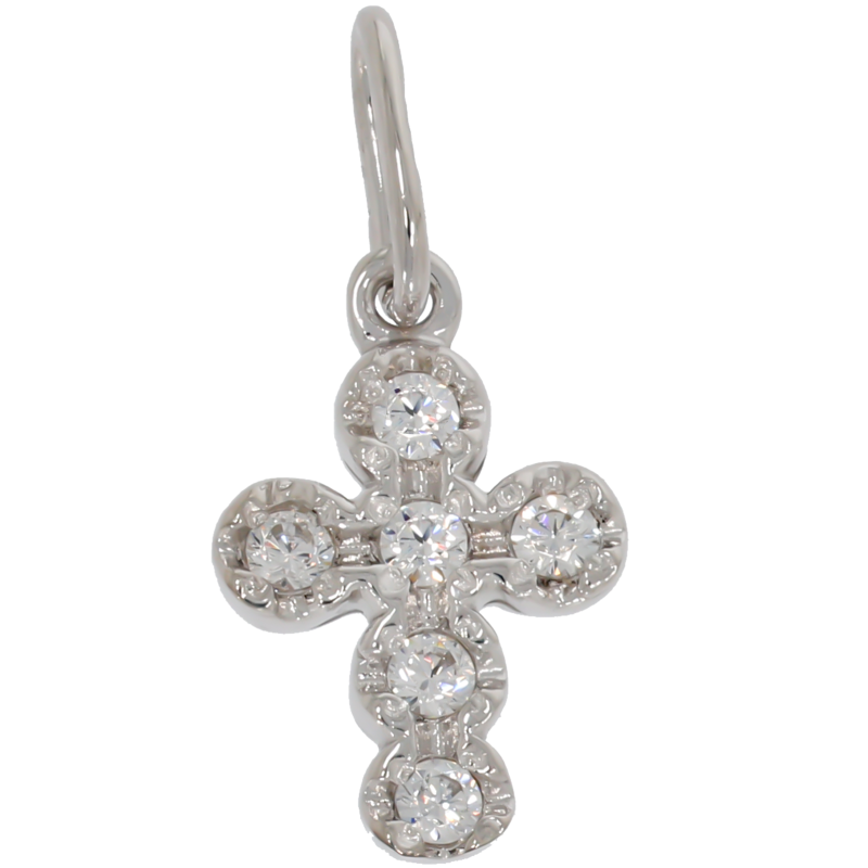 Cruce, Aur Alb, 14 k, 1.06 gr, Cod Produs: 681505 - Tezaurshop.ro