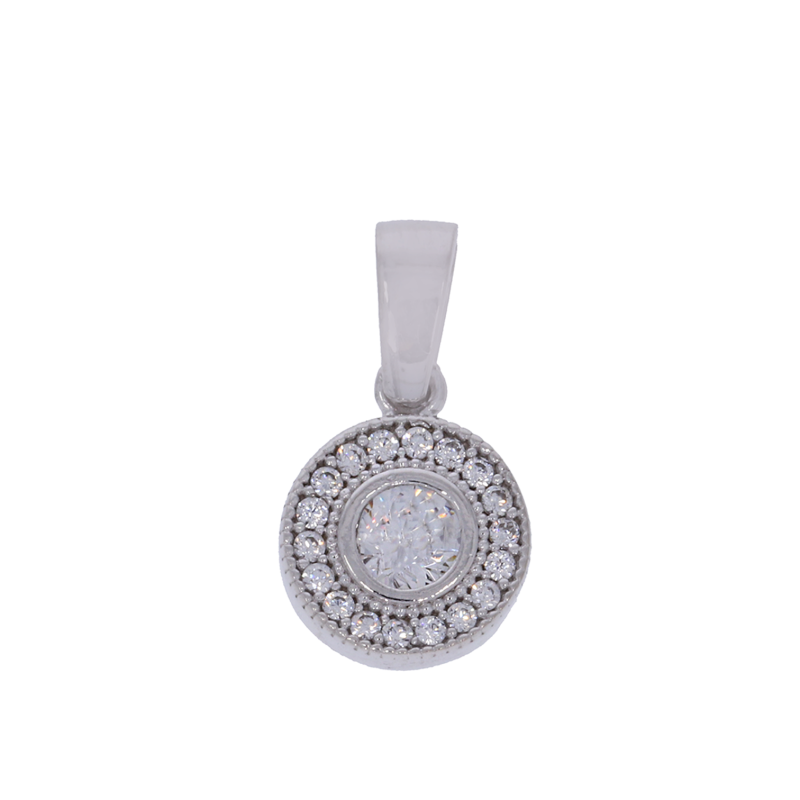 Pandantiv, Aur Alb, 14 k, 1.09 gr, Cod Produs: 685567 - Tezaurshop.ro