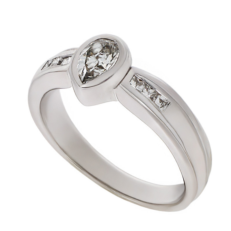 Inel, Aur Alb, 18 k, 4.89 gr, cu Diamante, Cod Produs: 685761 - Tezaurshop.ro