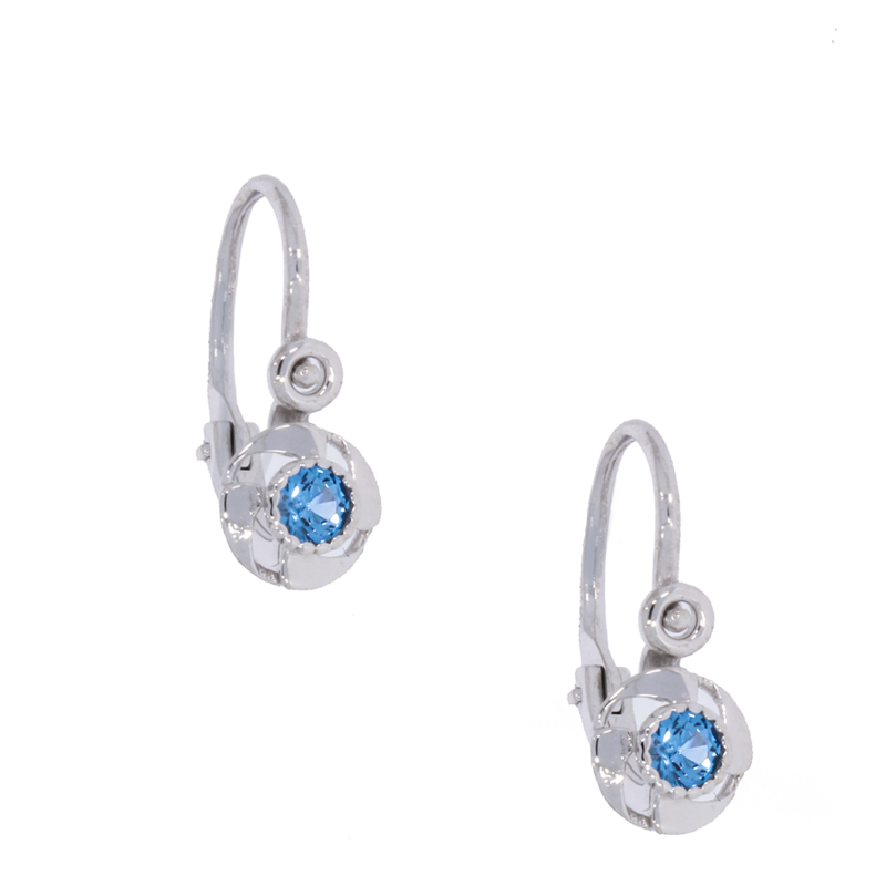 Cercei, Aur Alb, 14 k, 1.13 gr, Cod Produs: 686390 - Tezaurshop.ro