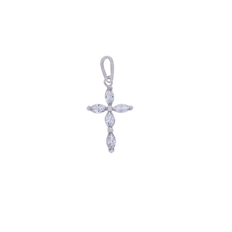 Cruce, Aur Alb, 14 k, 0.42 gr, Cod Produs: 686830 - Tezaurshop.ro