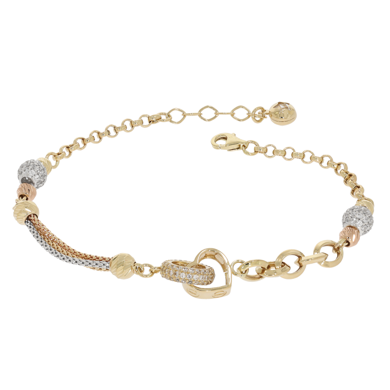 Bratara, Aur Mix, 14 k, 6.53 gr, Cod Produs: 687882 - Tezaurshop.ro