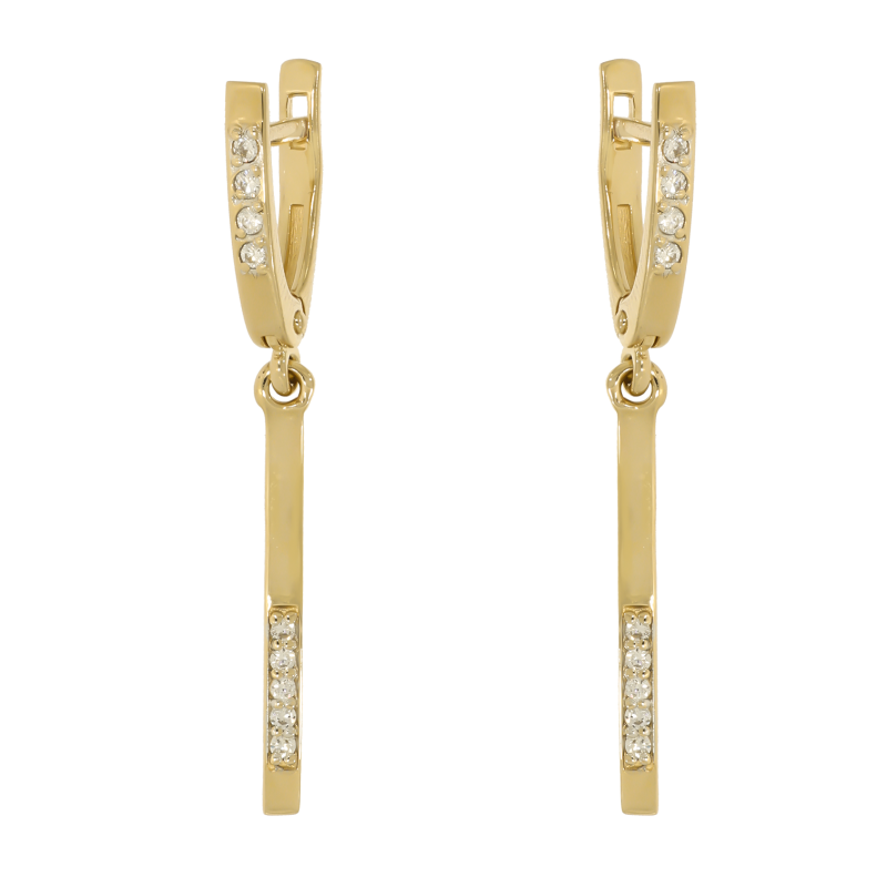 Cercei, Aur Roz, 14 k, 2.28 gr, Cod Produs: 688242 - Tezaurshop.ro