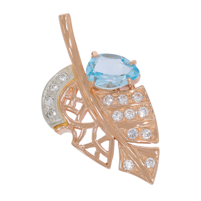 Pandantiv, Aur Roz, 14 k, 2.88 gr, Cod Produs: 688250 - Tezaurshop.ro