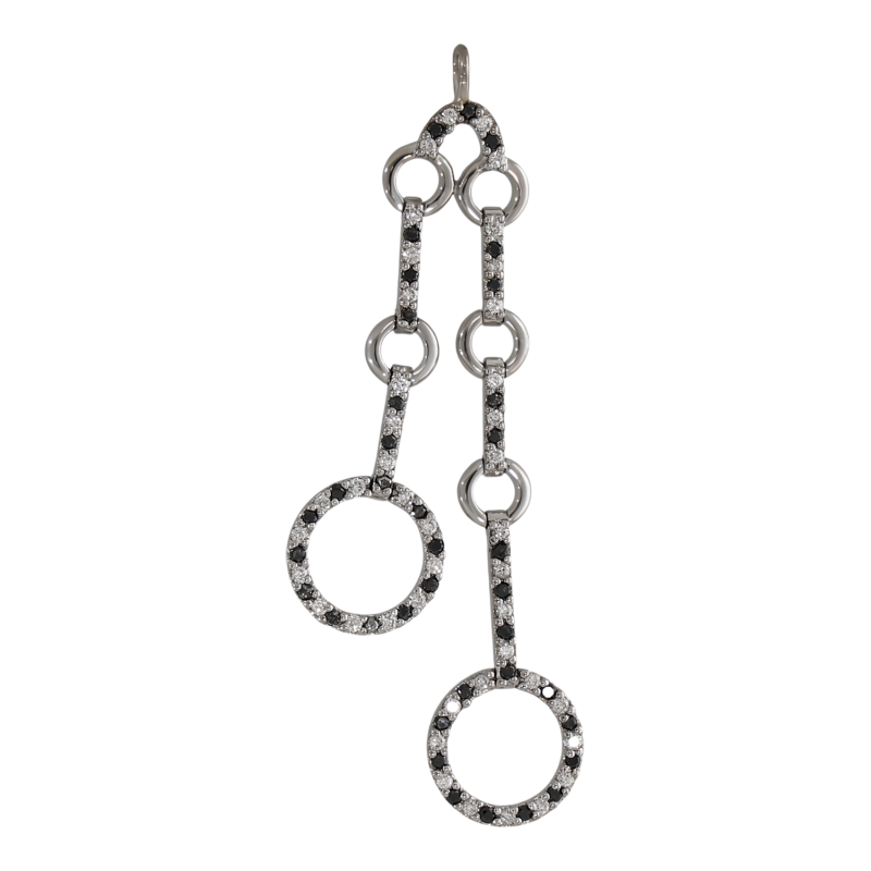 Pandantiv, Aur Alb, 14 k, 5.3 gr, cu Diamante, Cod Produs: 688305 - Tezaurshop.ro