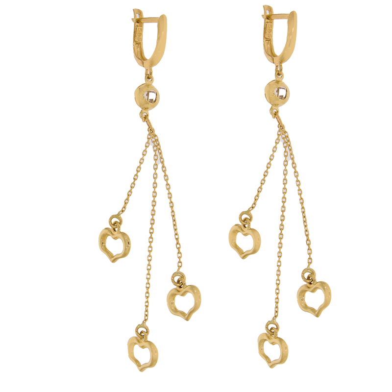 Cercei, Aur Galben, 14 k, 4.66 gr, Cod Produs: 688780 - Tezaurshop.ro