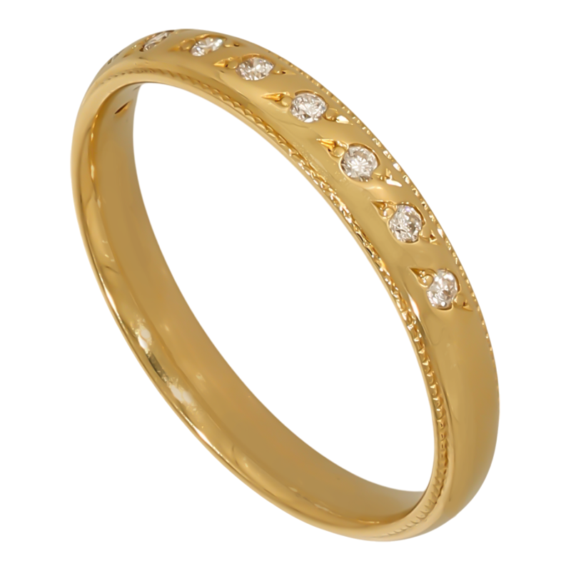 Inel, Aur Galben, 18 k, 2.51 gr, cu Diamante, Cod Produs: 688787 - Tezaurshop.ro