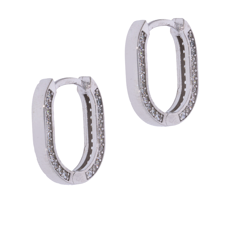 Cercei, Aur Alb, 14 k, 3.69 gr, Cod Produs: 688970 - Tezaurshop.ro