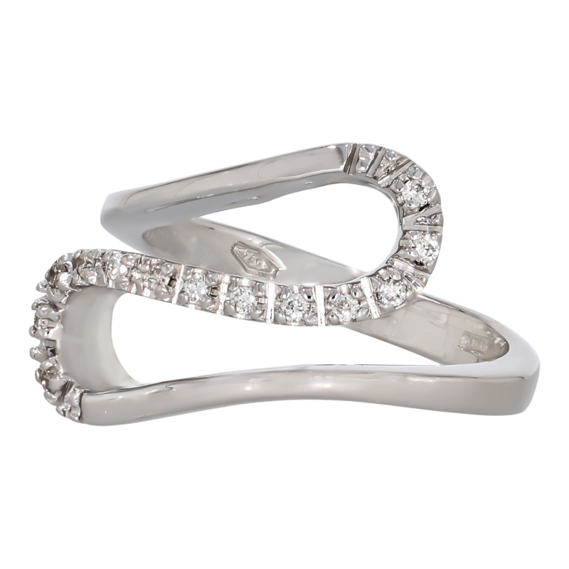 Inel, Aur Alb, 18 k, 6.9 gr, cu Diamante, Cod Produs: 689427