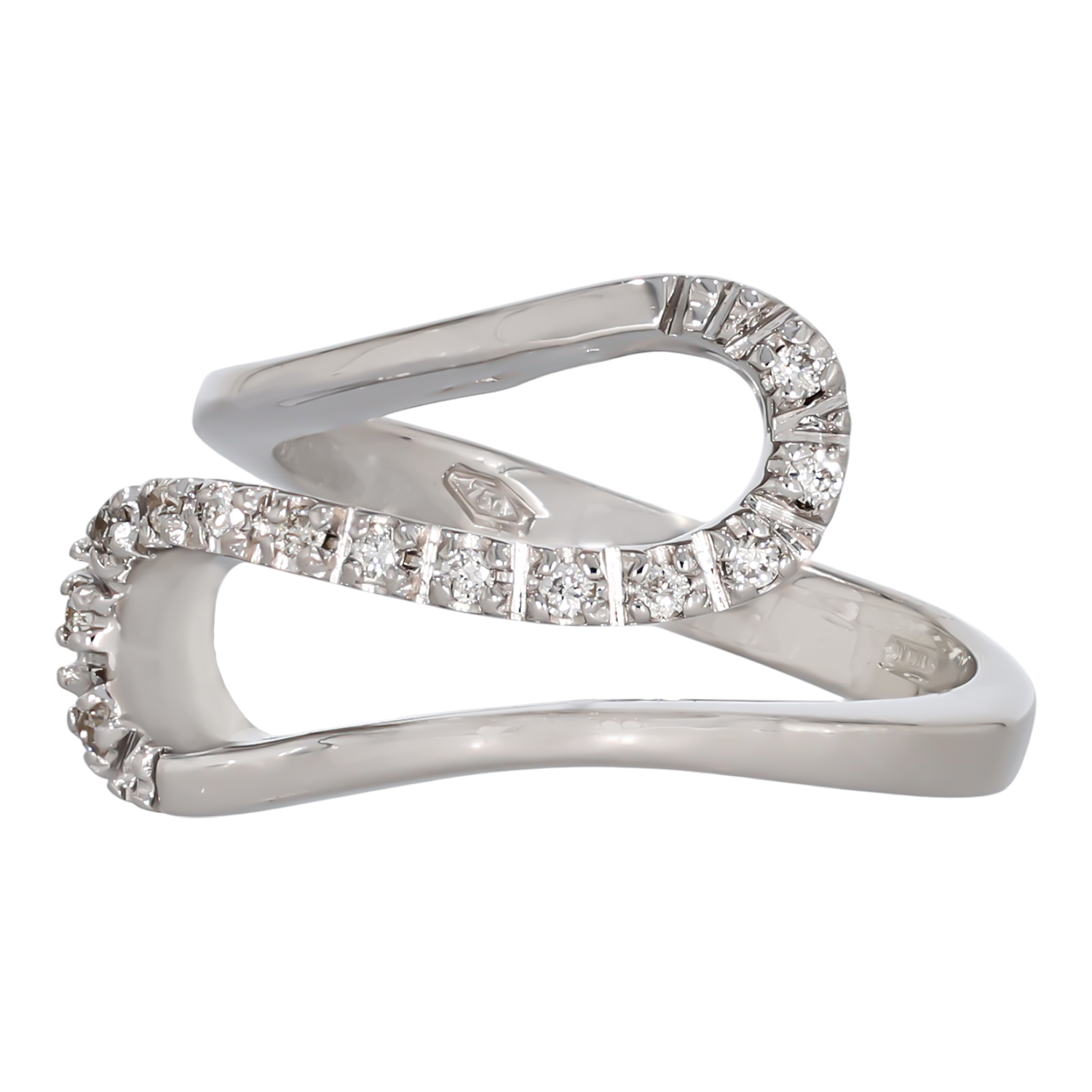 Inel Dama, Aur Alb, 18 k, 6.9 gr, cu Diamante, Cod Produs: 689427